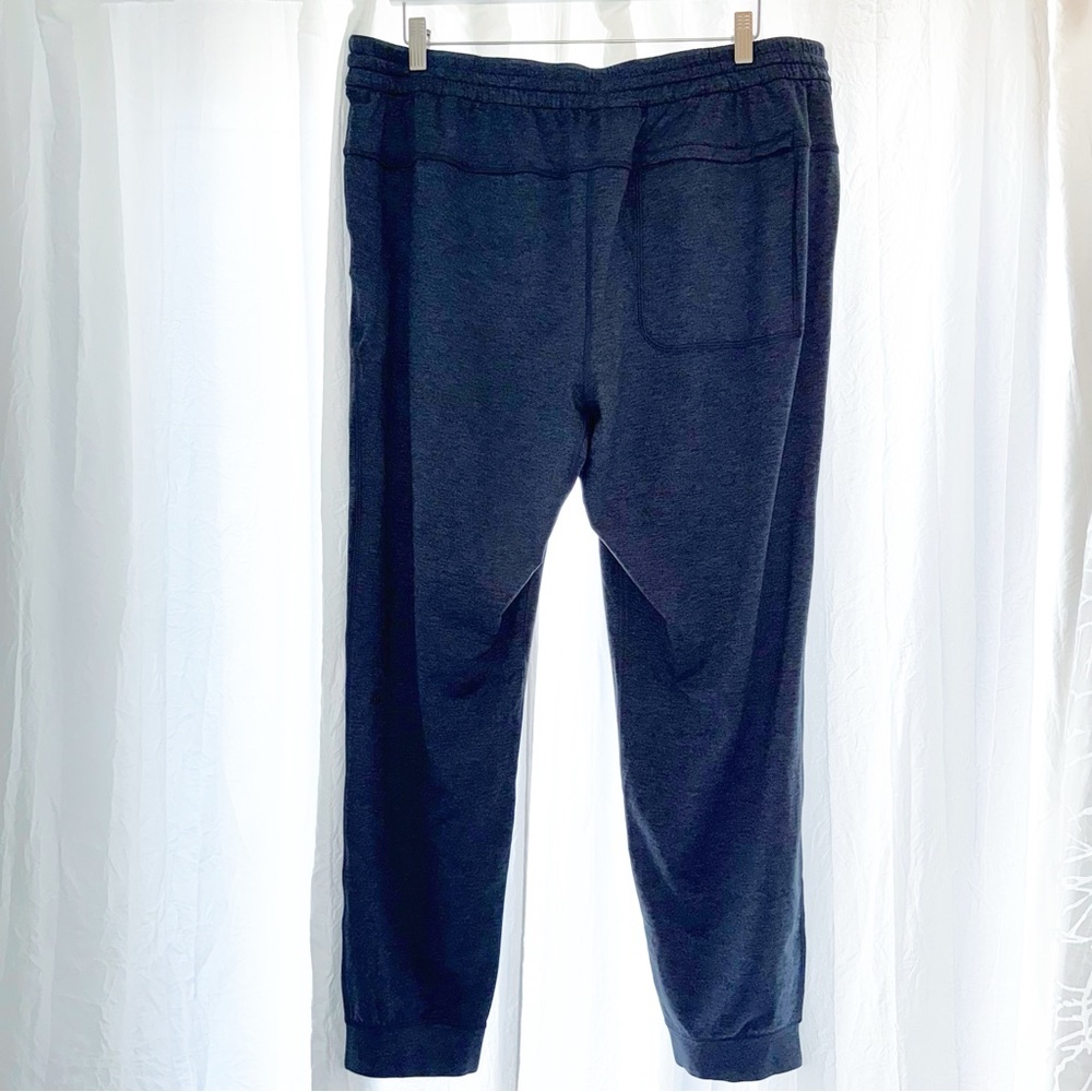 Lululemon heathered Classic navy blue drawstring waist soft jersey jogger pants - Picture 8 of 14